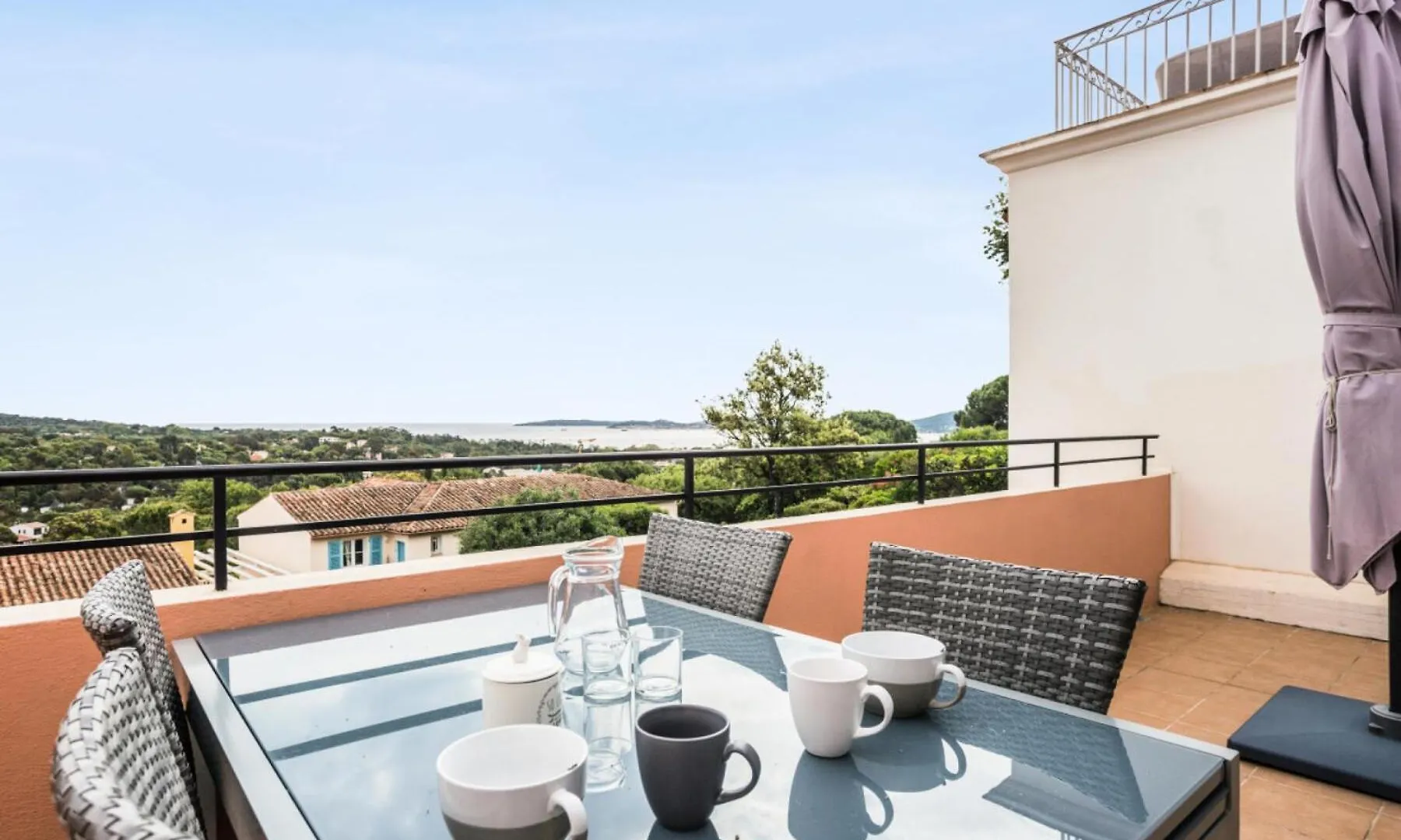 Les Bastides Aux Restanques Du Golfe De St Tropez - Maeva Home - Bastide 3 Pieces 6 Personnes Avec Splendide Vue Mer - Prestige - Super Home Mae-2257 Grimaud 0*,  France